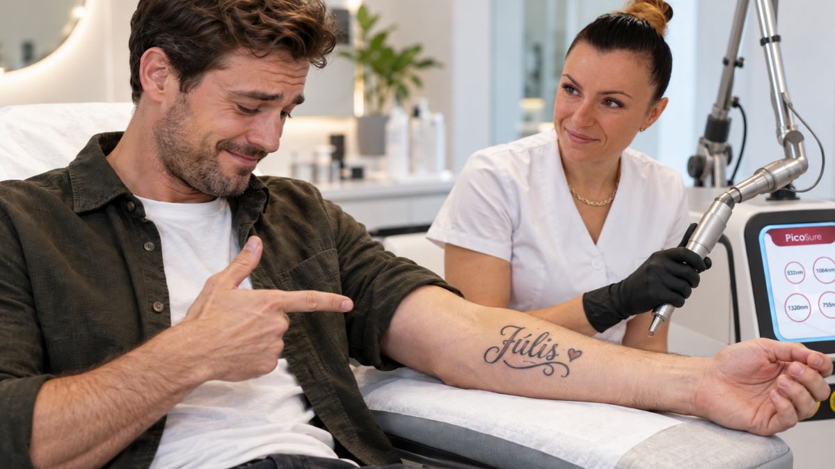 Régi tetoválás halványítása lézeres kezeléssel az EBONY Érden